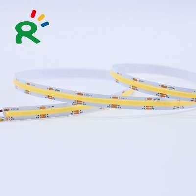 CCT Adjustable COB led strip 608leds/m 20w DC24V warm white+cold white