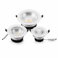 Dimmable Recessed Led Ceiling Downlight COB Spotlight Lamp Cool White 3/5/7/9/12W